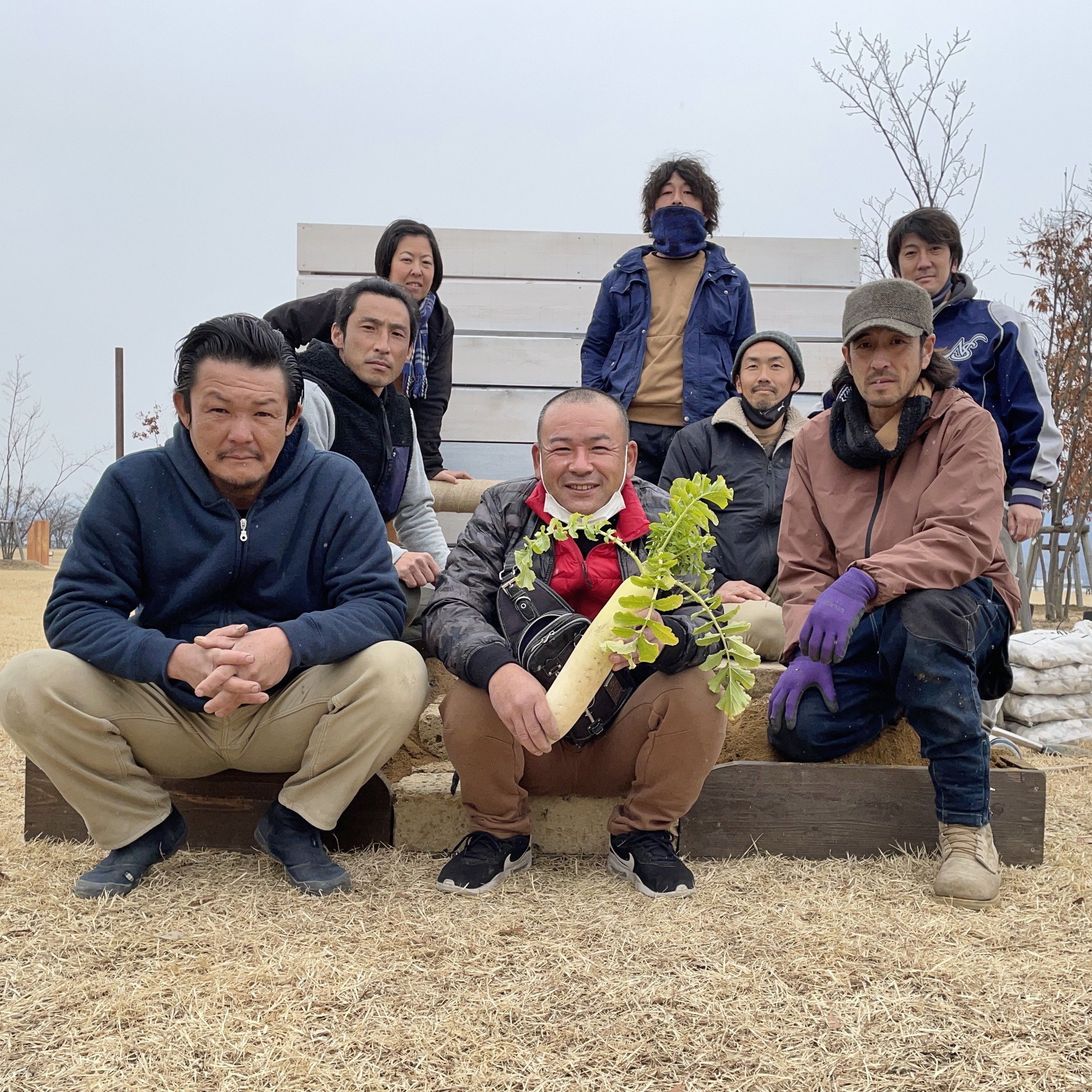 愛知の庭師と記念撮影